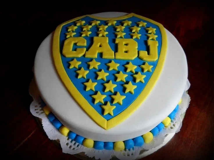 Torta Boca Juniors | Fiesta de cumpleaños Boca Juniors y futbol ...