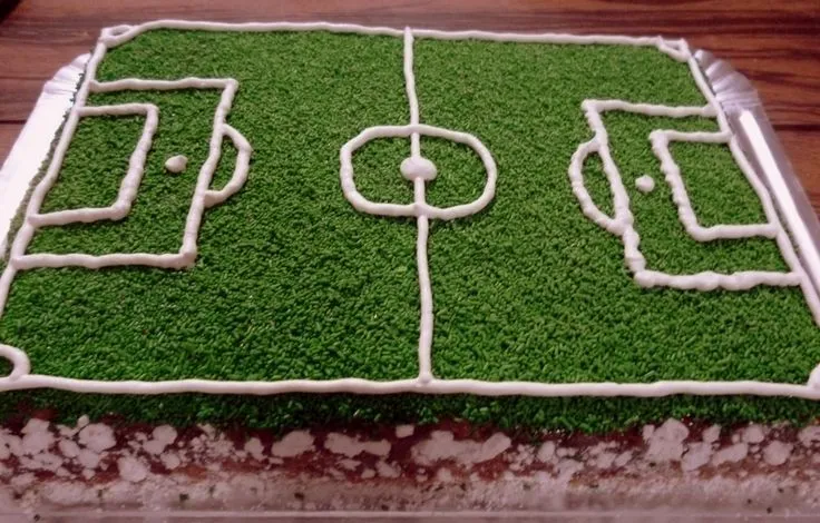 Torta de cumpleaños. Cancha de futbol. | Party | Pinterest | Futbol