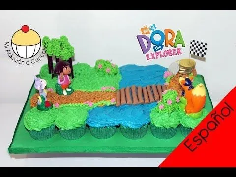 Torta de Cupcakes Dora! Haz una Torta Desarmable de Cupcakes, de ... Torta de Cupcakes Dora! Haz una Torta Desarmable de Cupcakes, de ...