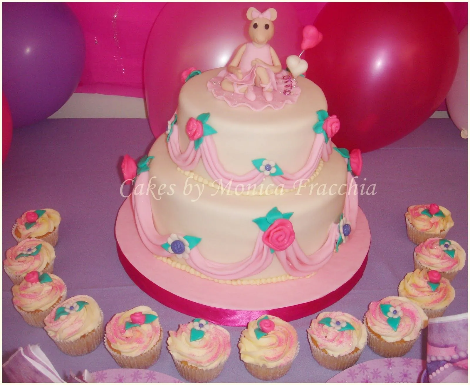 TORTA DECORADA DE ANGELINA BALLERINA | TORTAS CAKES BY MONICA FRACCHIA TORTA DECORADA DE ANGELINA BALLERINA | TORTAS CAKES BY MONICA FRACCHIA
