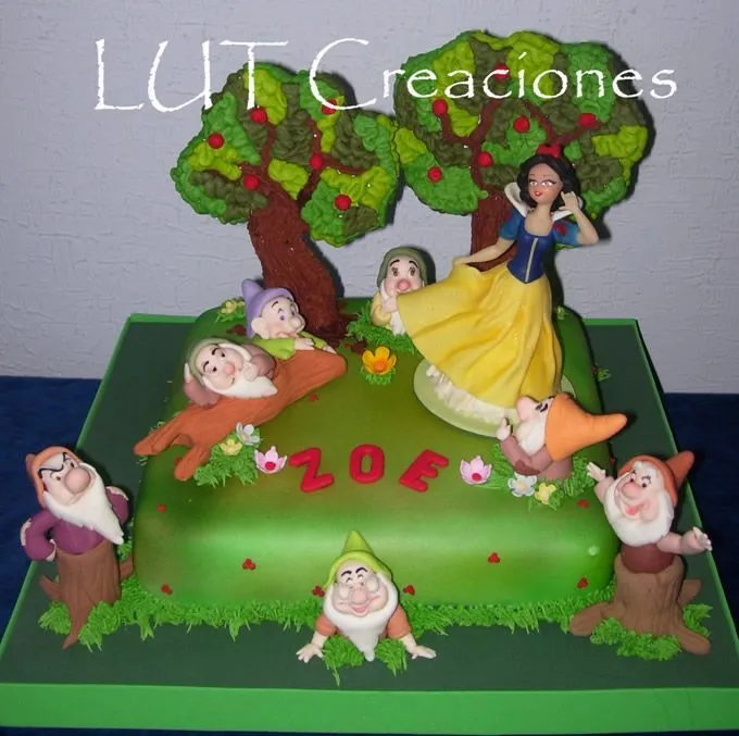 Torta Decorada Blancanieves y los siete enanitos Torta Decorada ...