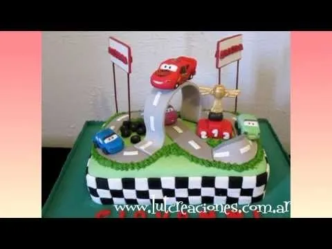 Torta Decorada Cars - Lut Creaciones Tortas Decoradas - YouTube