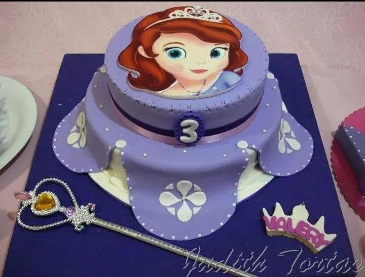 Torta decorada con fondant "Princesa Sofia" | Tortas Infantiles ... Torta decorada con fondant "Princesa Sofia" | Tortas Infantiles ...
