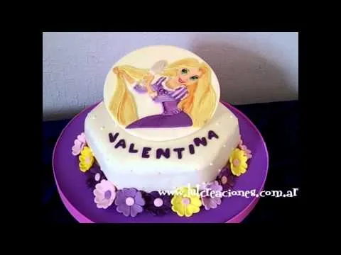 Torta Decorada Infantil de Princesas Rapunzel - Lut Creaciones ... Torta Decorada Infantil de Princesas Rapunzel - Lut Creaciones ...