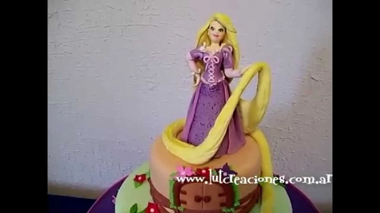 Torta Decorada Rapunzel - Lut Creaciones Tortas Decoradas - YouTube Torta Decorada Rapunzel - Lut Creaciones Tortas Decoradas - YouTube