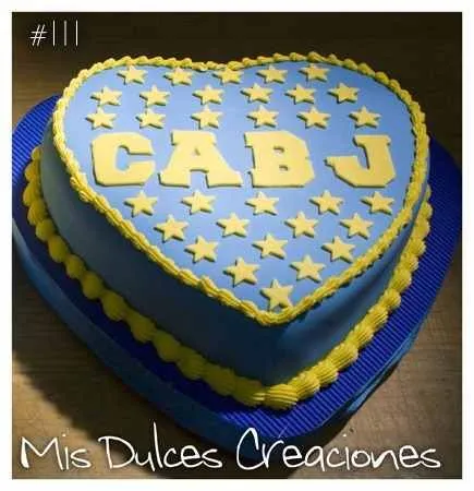 Torta escudo Boca Juniors | tortas ideas | Pinterest