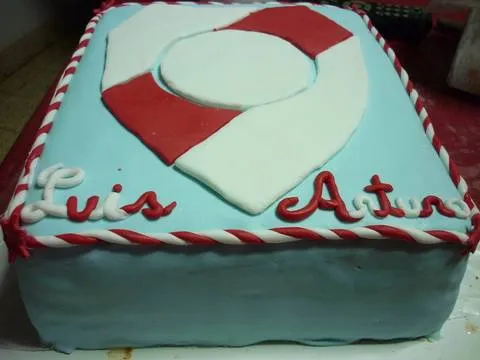 Torta escudo de River cumpleaños Luis y Arturo Receta de GRINGA ... Torta escudo de River cumpleaños Luis y Arturo Receta de GRINGA ...
