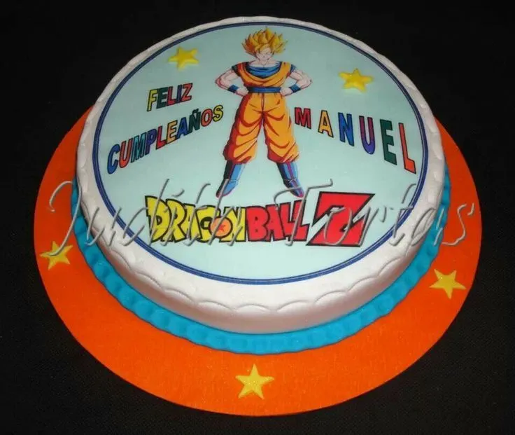 Torta con fondant "Dragon Ball" | Tortas Infantiles "Judith Tortas ... Torta con fondant "Dragon Ball" | Tortas Infantiles "Judith Tortas ...