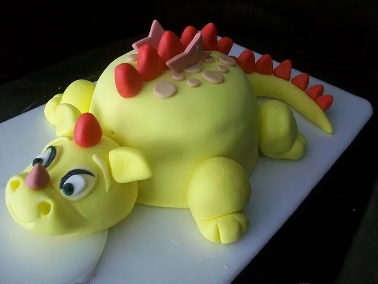 TORTA CON FORMA DE DINOSAURIO | TORTAS | Pinterest