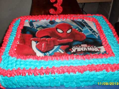 torta del hombre araña - YouTube