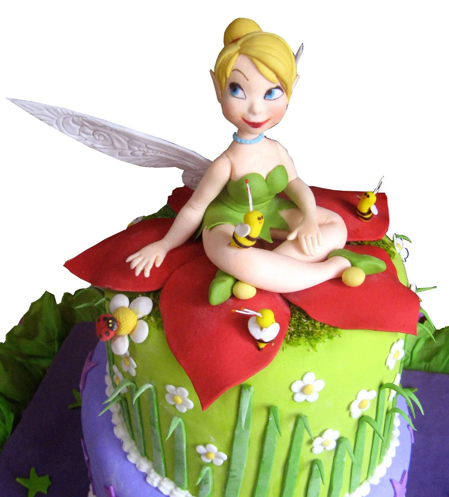 TORTA INFANTILES MARÍA ELENA: Detalle de Torta de Tinker Bell TORTA INFANTILES MARÍA ELENA: Detalle de Torta de Tinker Bell