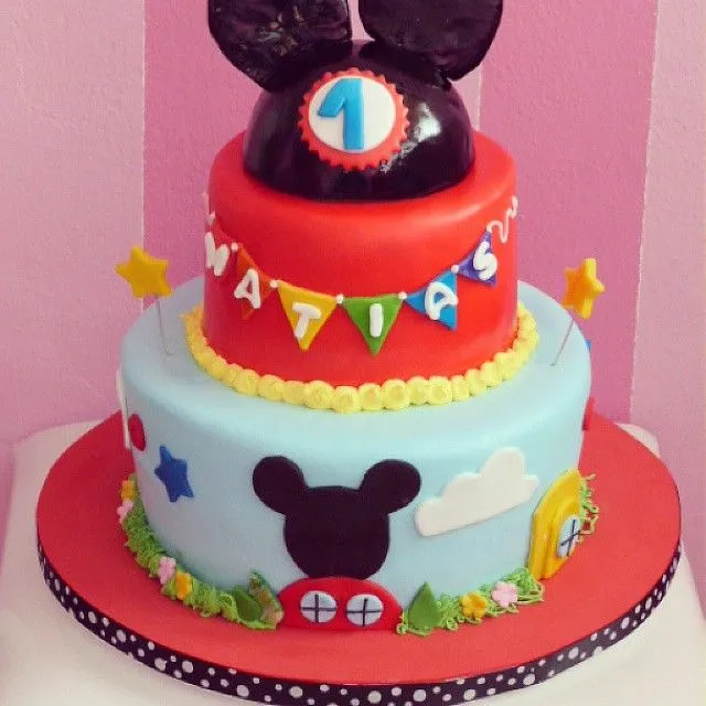 Tortas de fondant de Mickey Mouse - Imagui