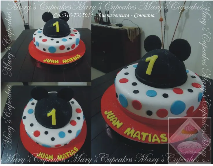 TORTA DE MICKEY MOUSE....DECORACIONES EN FONDANT...SABORES DE LA ...