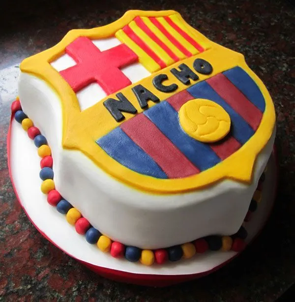 Torta modelo escudo Barcelona | Tortas | Pinterest