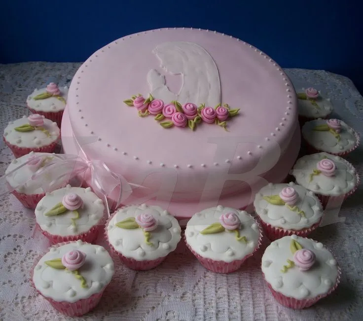 torta de nena | Bautismos | Pinterest