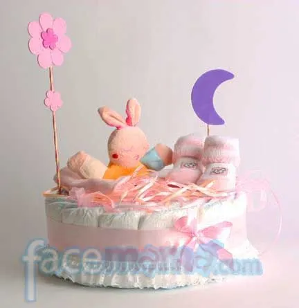 Torta de pañales para baby shower | Baby Shower Torta de pañales para baby shower | Baby Shower
