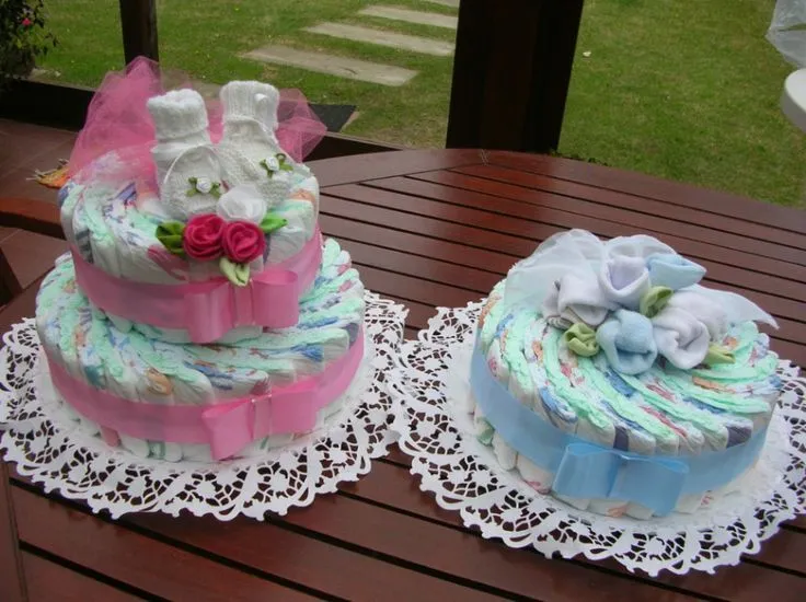 Torta de Pañales. Un hermoso regalo de Baby Shower , para ... Torta de Pañales. Un hermoso regalo de Baby Shower , para ...