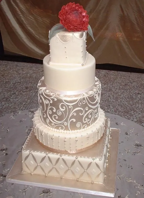 Torta De La Pasta De Azúcar - Pastel De Boda De Fondant #2040610 ...