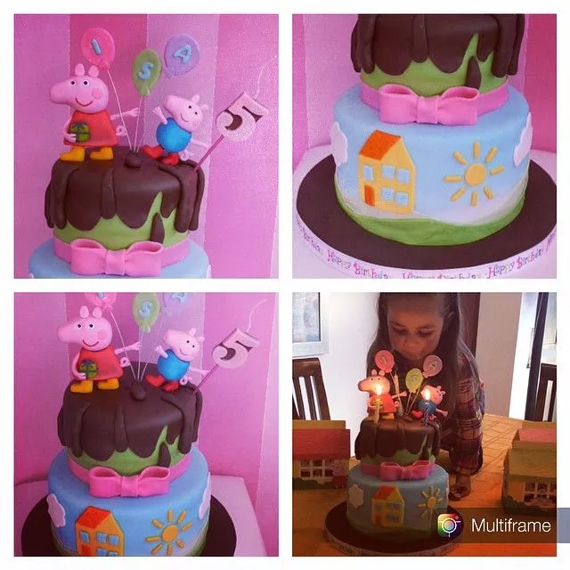 Torta de peppa pig en crema - Imagui