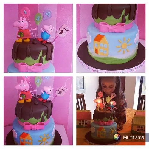 Torta #peppa #peppapig #cumpleaños #cupcake #cupcakes #crema ...