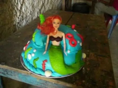 torta de la sirenita - YouTube