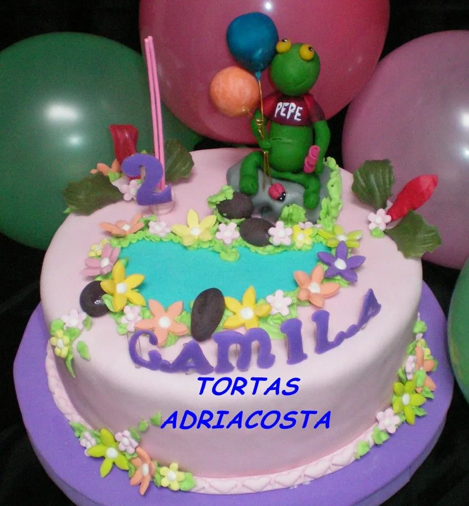 Tortas adriana acosta infantiles: TORTAS DEL SAPO PP Y PEPA Tortas adriana acosta infantiles: TORTAS DEL SAPO PP Y PEPA