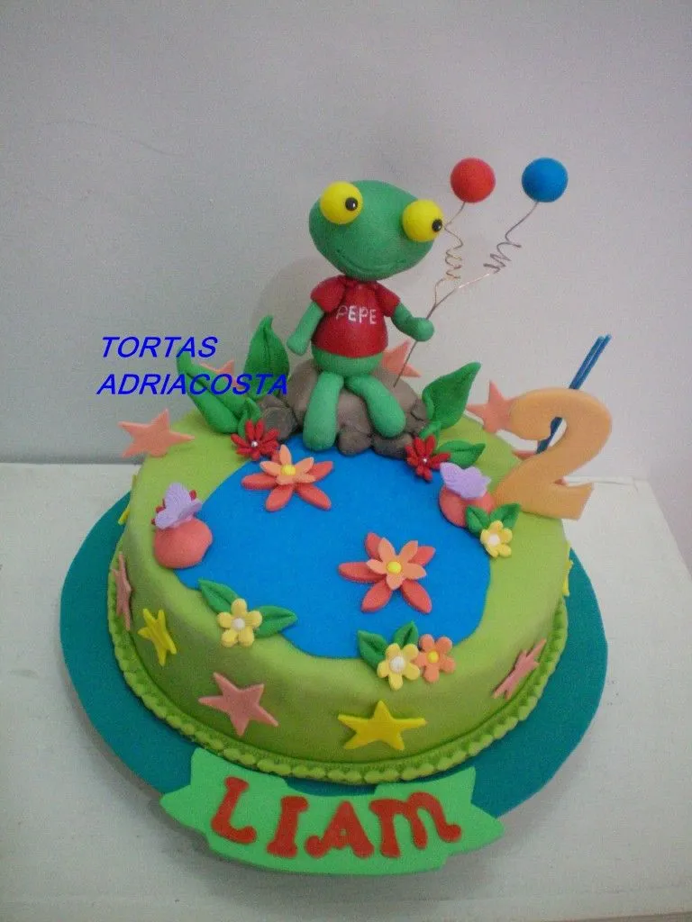 Tortas adriana acosta infantiles: TORTAS DEL SAPO PP Y PEPA