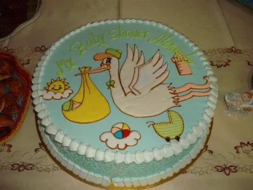 Tortas para baby shower de cigueña - Imagui Tortas para baby shower de cigueña - Imagui