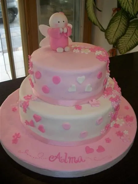 Tortas de bautismo/Cakes on Pinterest | Christening Cakes, Baby ...