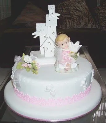 Tortas bautizo niña - Imagui