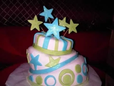 Tortas decoradas con Fondant o Cubierta Roy - YouTube