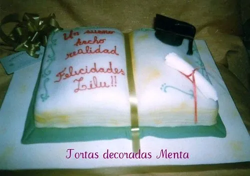 Tortas de graduación en forma de libro - Imagui