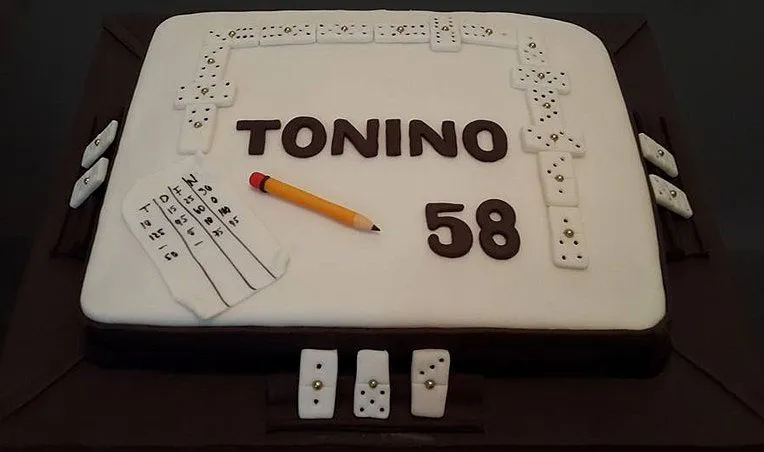 Tortas decorades con motivos de domino - Imagui