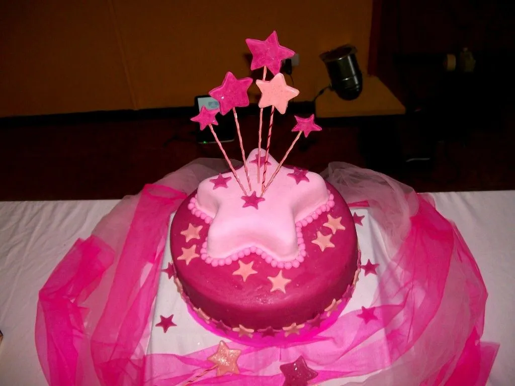 Torta en forma de estrella.