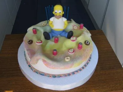 Pastel de homero Simpson - Imagui