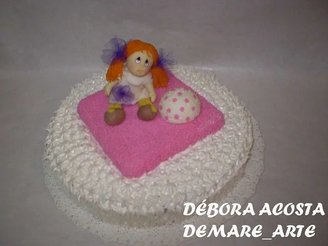 TORTA DECORADA CON MERENGUE ITALIANO Y MAQUETA CON MUÑECA ... TORTA DECORADA CON MERENGUE ITALIANO Y MAQUETA CON MUÑECA ...