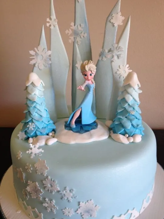 tortas infantiles de frozen cuadrada - Buscar con Google | tortas ...