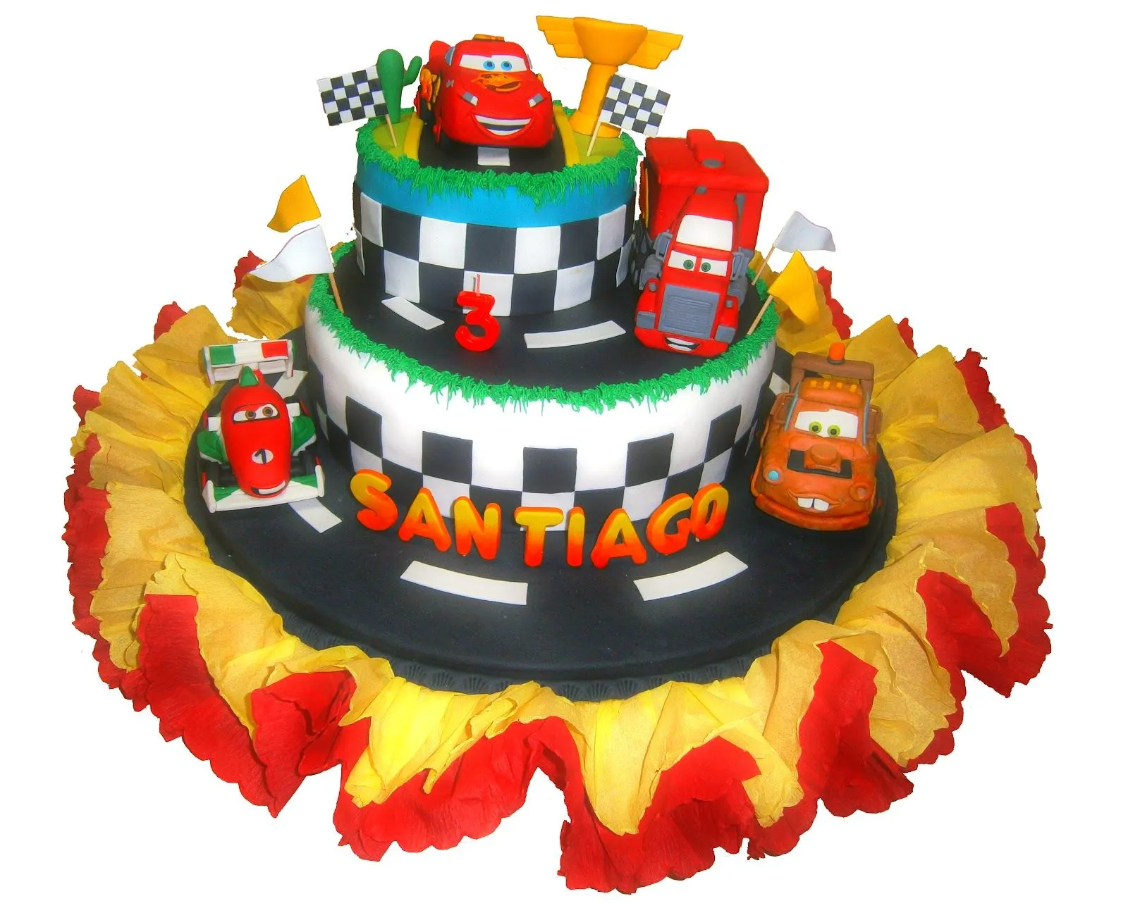 TORTAS INFANTILES MARÍA ELENA: Torta de Cars 2 TORTAS INFANTILES MARÍA ELENA: Torta de Cars 2