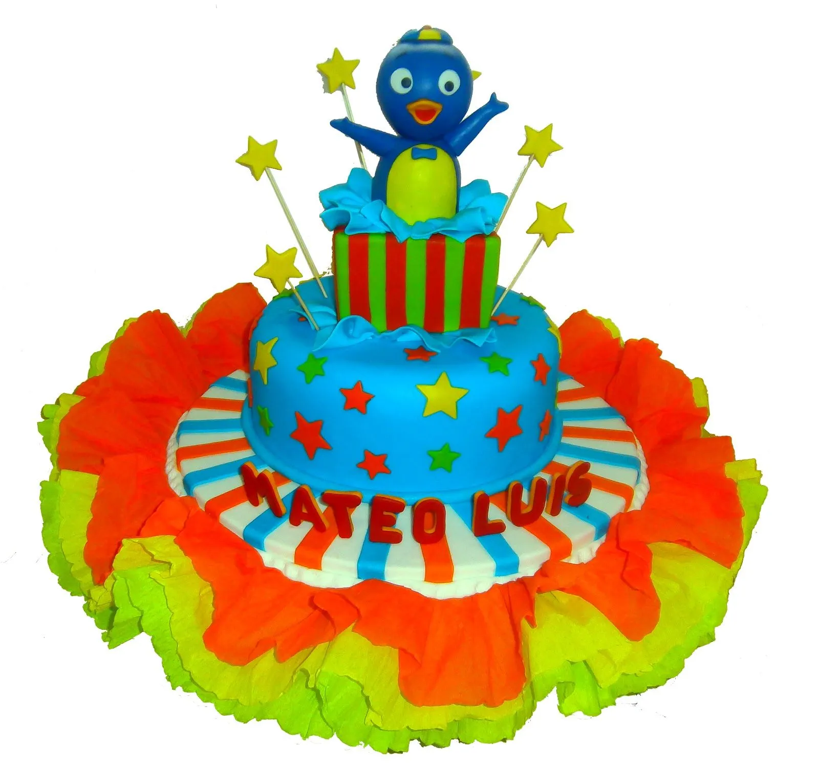 TORTAS INFANTILES MARÍA ELENA: TORTA PABLO DE LOS BACKYARDIGANS TORTAS INFANTILES MARÍA ELENA: TORTA PABLO DE LOS BACKYARDIGANS
