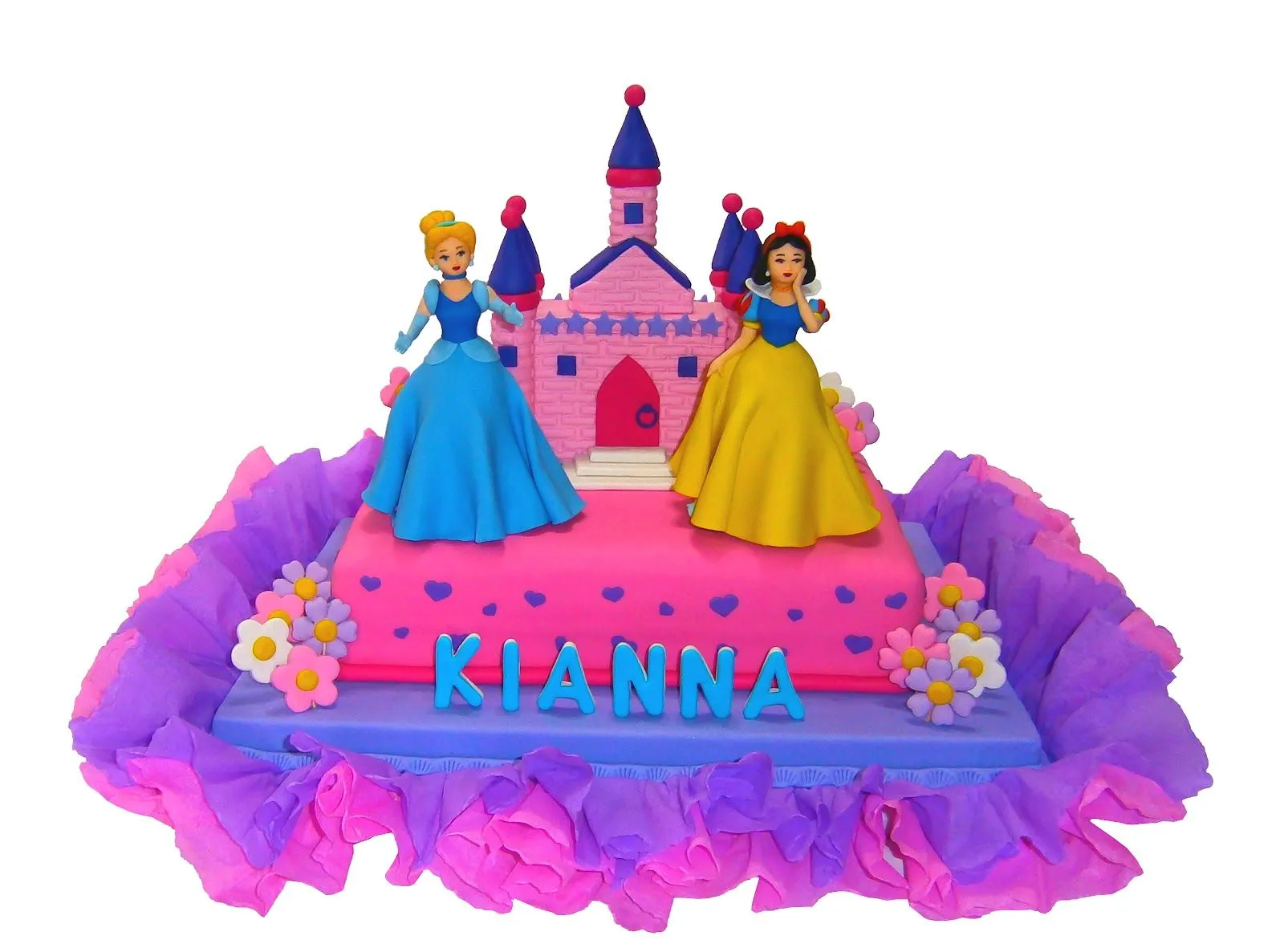 TORTAS INFANTILES MARÍA ELENA: Torta Princesas Disney TORTAS INFANTILES MARÍA ELENA: Torta Princesas Disney