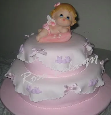 Tortas de bautizo de niña - Imagui