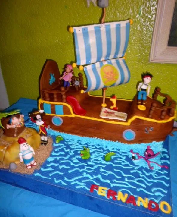 Tortas lisbesita: Torta de jack y los piratas Tortas lisbesita: Torta de jack y los piratas