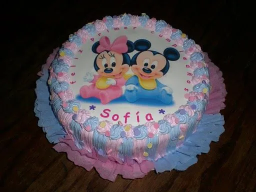 Tortas de Minnie y Mickey bebé - Imagui