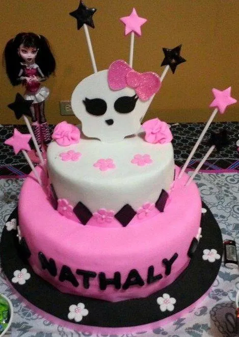 Torta de choco fresa monster high | Mis creaciones y algo más ...