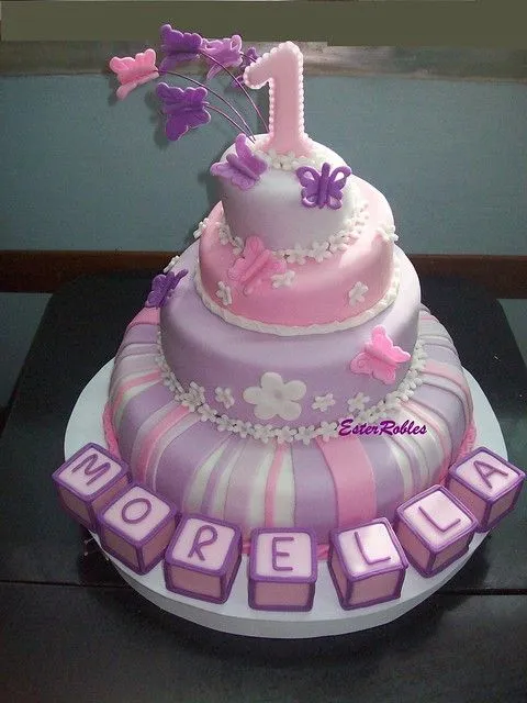 TORTAS PARA PRIMER AÑITO DE NENA - Imagui