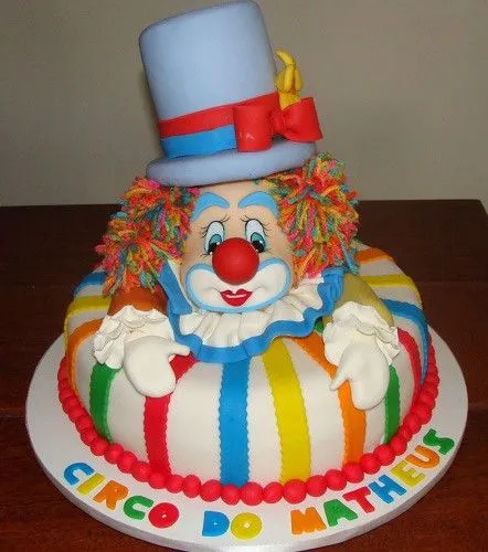 Tortas payasos infantiles - Imagui