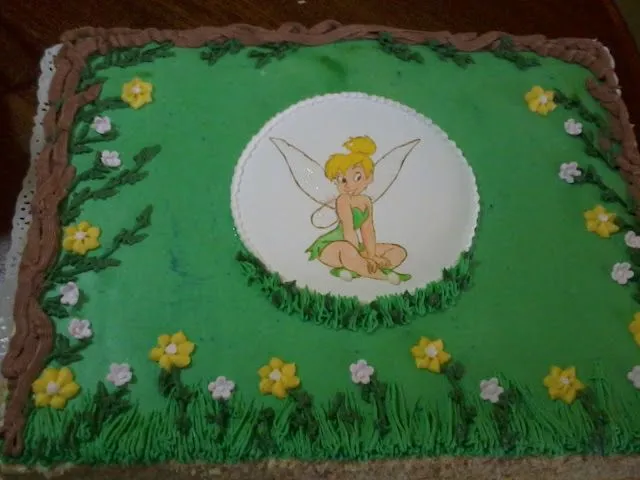 Tortas de Tinkerbell de crema - Imagui