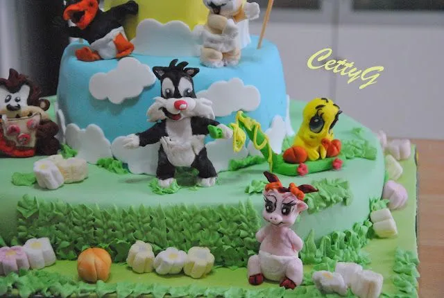 Le torte decorate di CettyG...: Baby looney tunes per Leonardo... Le torte decorate di CettyG...: Baby looney tunes per Leonardo...
