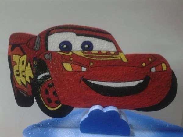 Tortera en icopor con Rayo Mcqueen para una fiesta de Cars ... Tortera en icopor con Rayo Mcqueen para una fiesta de Cars ...