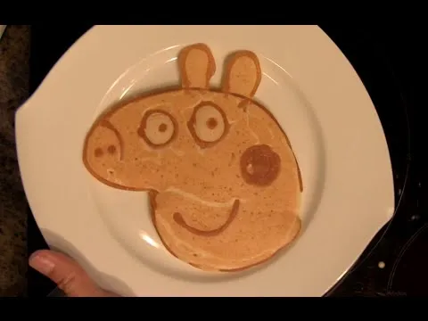 Tortitas Peppa Pig - Dibujos con masa de Tortitas o Panqueques ...